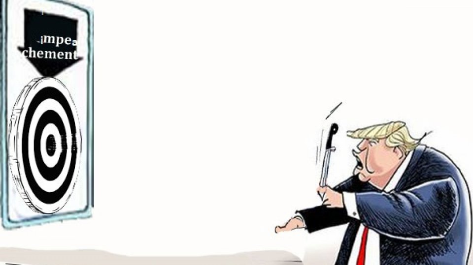 Trump impeachement ilustrace
